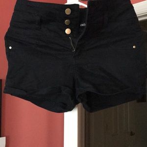 High waisted shorts.